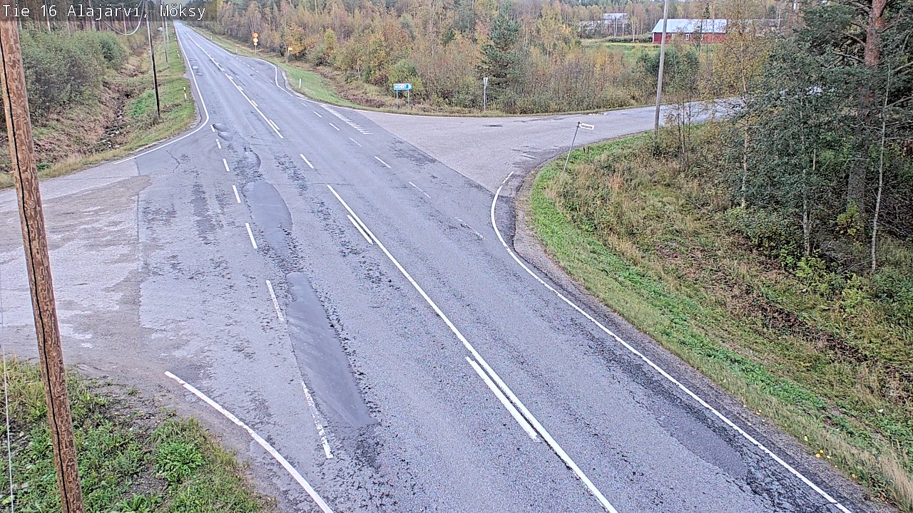 Weather Camera Image Väg 16 Alajärvi, Möksy, Alajärvi, Etelä-Pohjanmaa