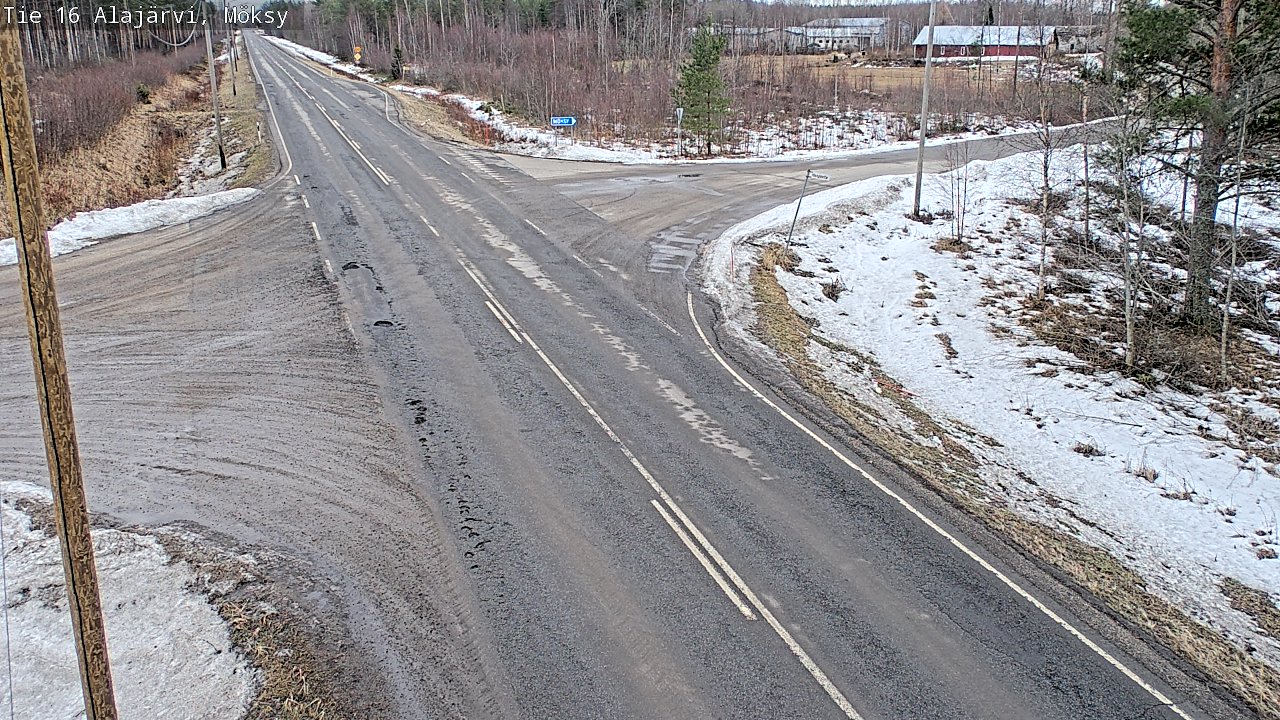 Weather Camera Image Väg 16 Alajärvi, Möksy, Alajärvi, Etelä-Pohjanmaa
