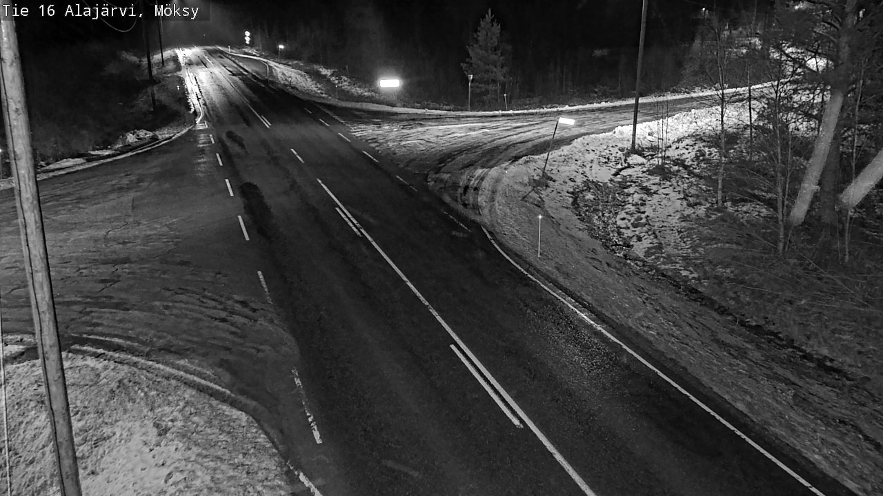 Weather Camera Image Road 16 Alajärvi, Möksy, Alajärvi, Etelä-Pohjanmaa