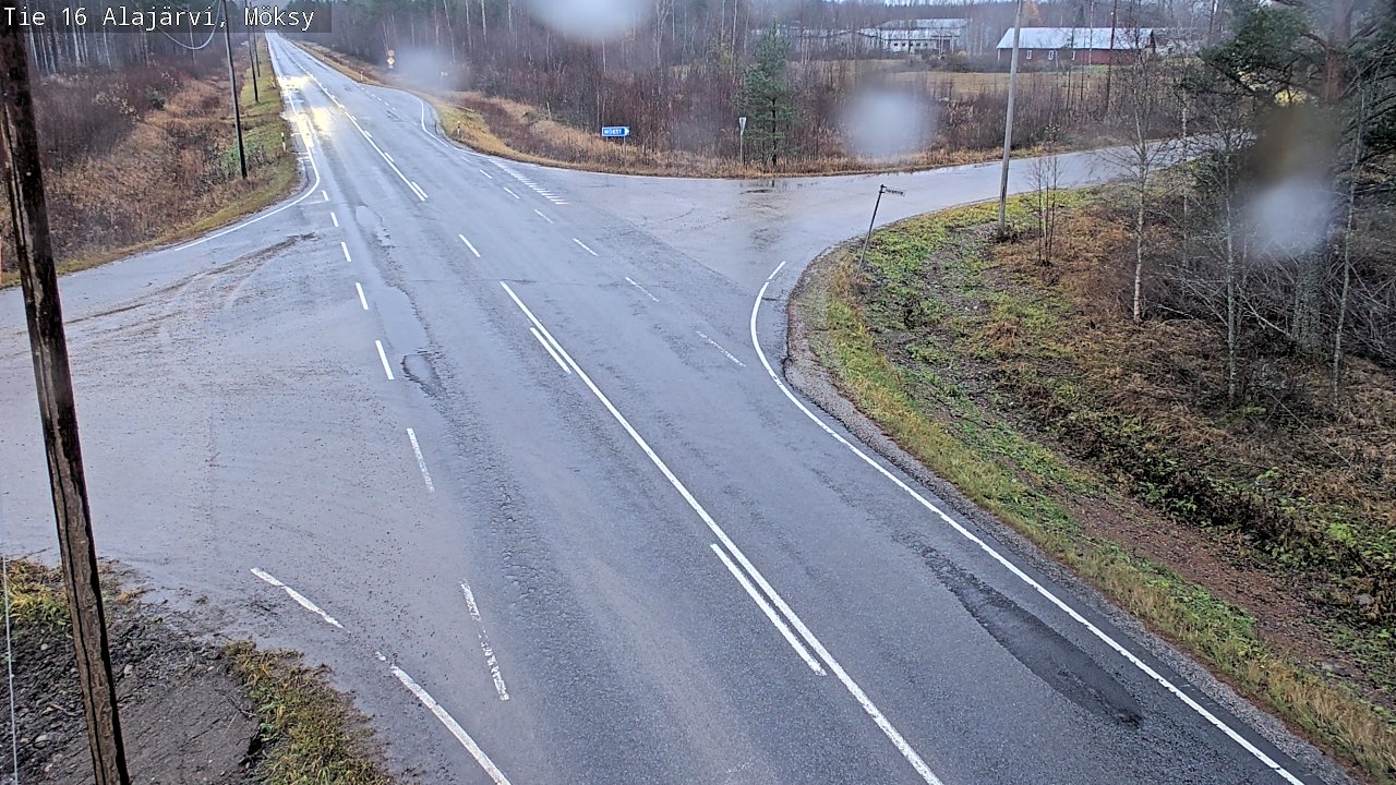 Weather Camera Image Väg 16 Alajärvi, Möksy, Alajärvi, Etelä-Pohjanmaa