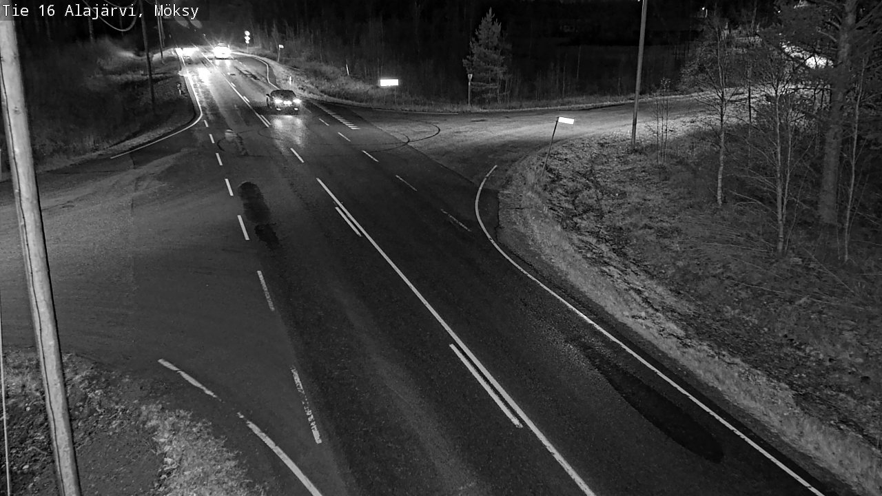 Weather Camera Image Road 16 Alajärvi, Möksy, Alajärvi, Etelä-Pohjanmaa