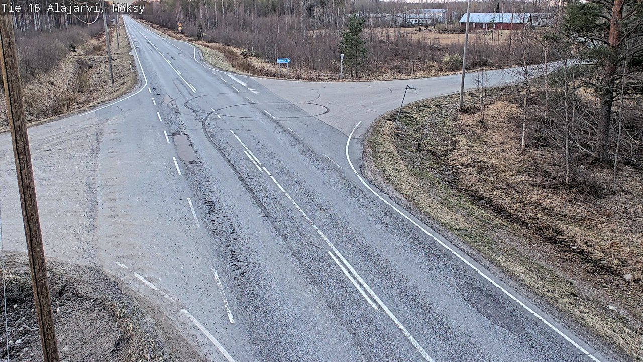 Weather Camera Image Väg 16 Alajärvi, Möksy, Alajärvi, Etelä-Pohjanmaa