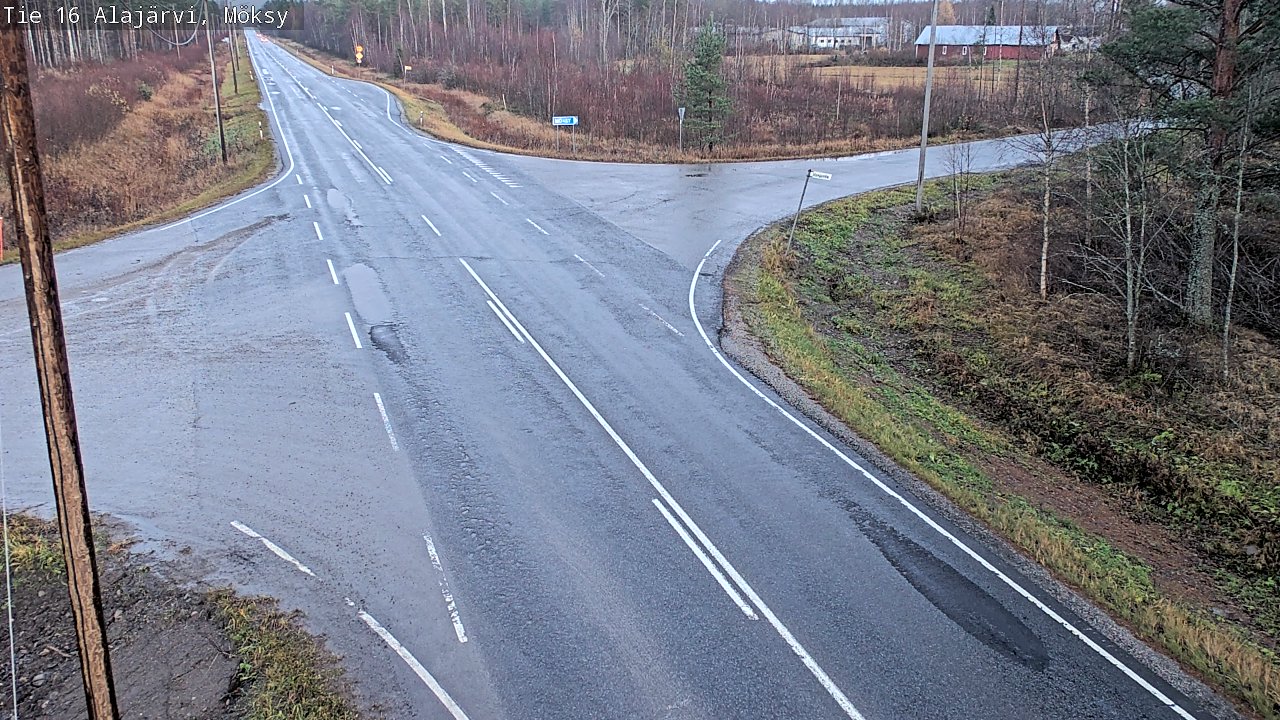 Weather Camera Image Road 16 Alajärvi, Möksy, Alajärvi, Etelä-Pohjanmaa