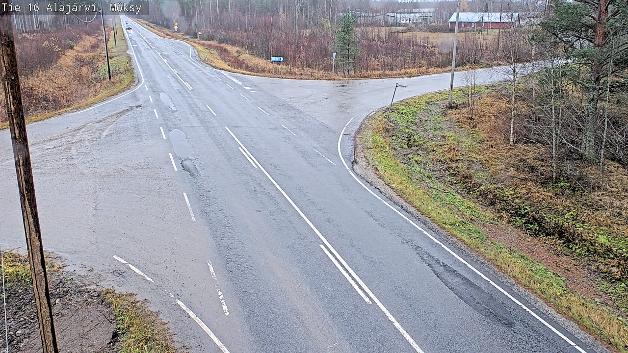 Weather Camera Image Väg 16 Alajärvi, Möksy, Alajärvi, Etelä-Pohjanmaa