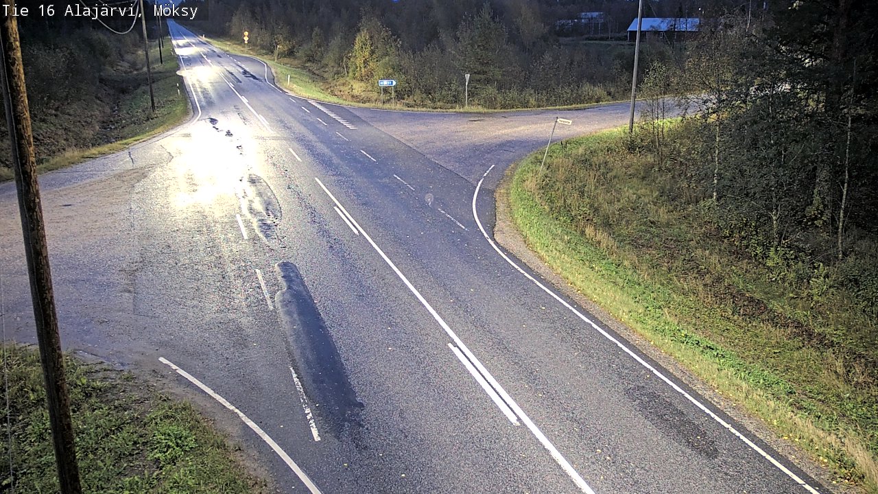 Weather Camera Image Väg 16 Alajärvi, Möksy, Alajärvi, Etelä-Pohjanmaa