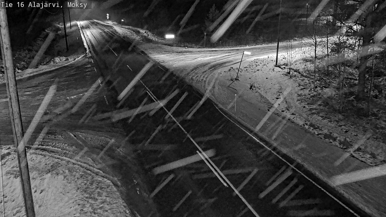 Weather Camera Image Road 16 Alajärvi, Möksy, Alajärvi, Etelä-Pohjanmaa