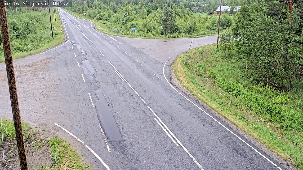 Weather Camera Image Väg 16 Alajärvi, Möksy, Alajärvi, Etelä-Pohjanmaa