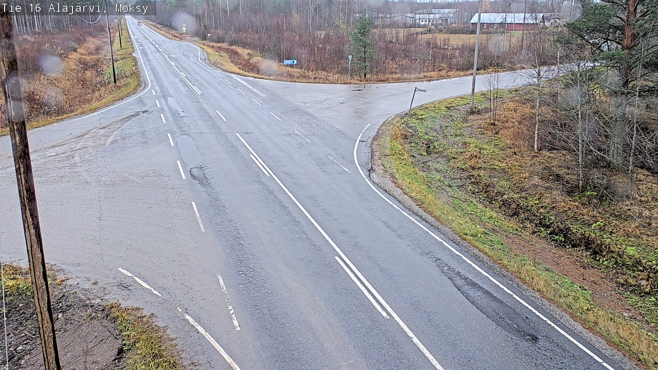Weather Camera Image Väg 16 Alajärvi, Möksy, Alajärvi, Etelä-Pohjanmaa