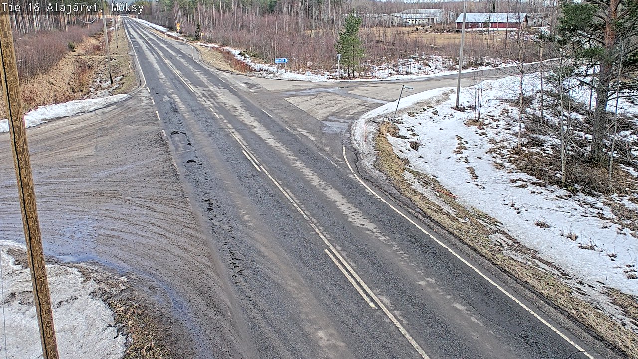 Weather Camera Image Road 16 Alajärvi, Möksy, Alajärvi, Etelä-Pohjanmaa