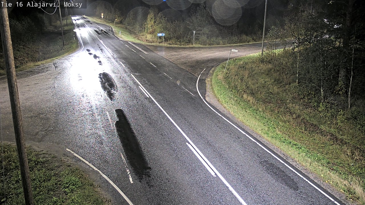 Weather Camera Image Väg 16 Alajärvi, Möksy, Alajärvi, Etelä-Pohjanmaa