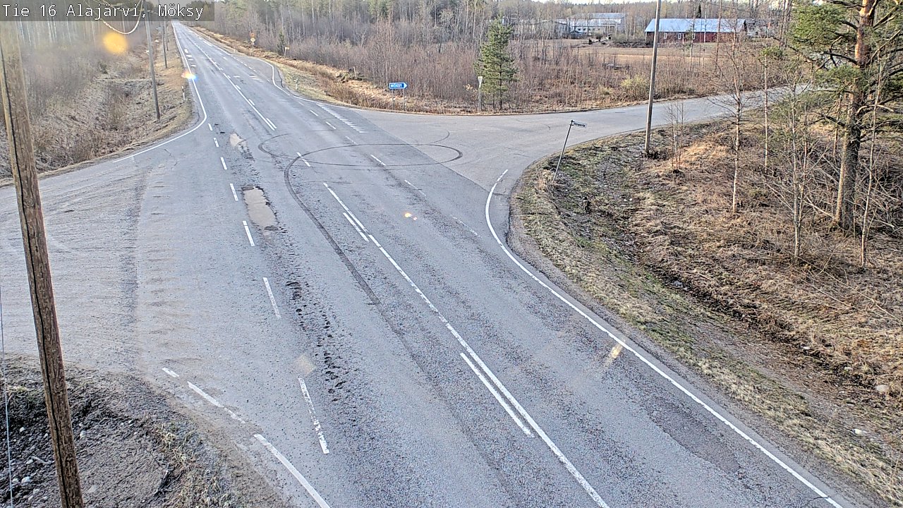 Weather Camera Image Road 16 Alajärvi, Möksy, Alajärvi, Etelä-Pohjanmaa