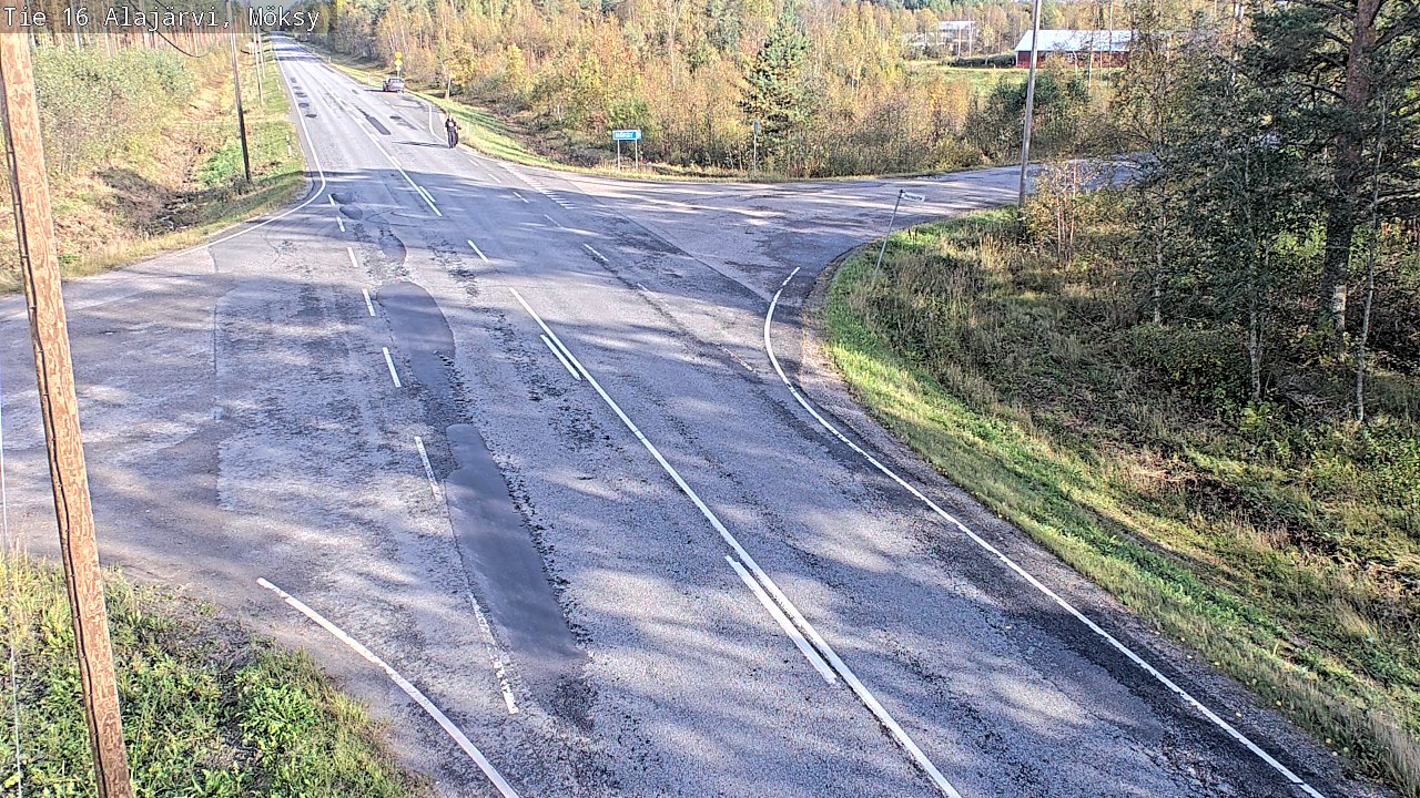 Weather Camera Image Väg 16 Alajärvi, Möksy, Alajärvi, Etelä-Pohjanmaa
