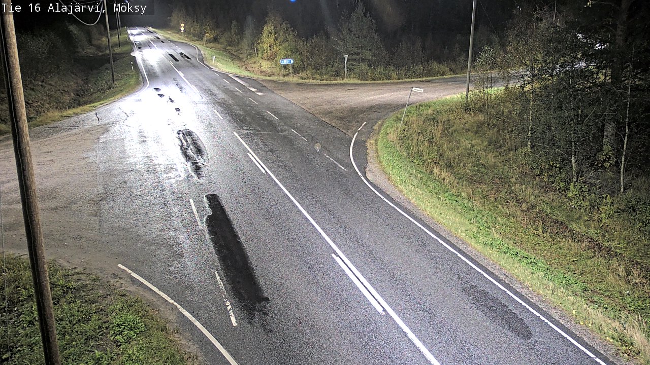 Weather Camera Image Väg 16 Alajärvi, Möksy, Alajärvi, Etelä-Pohjanmaa