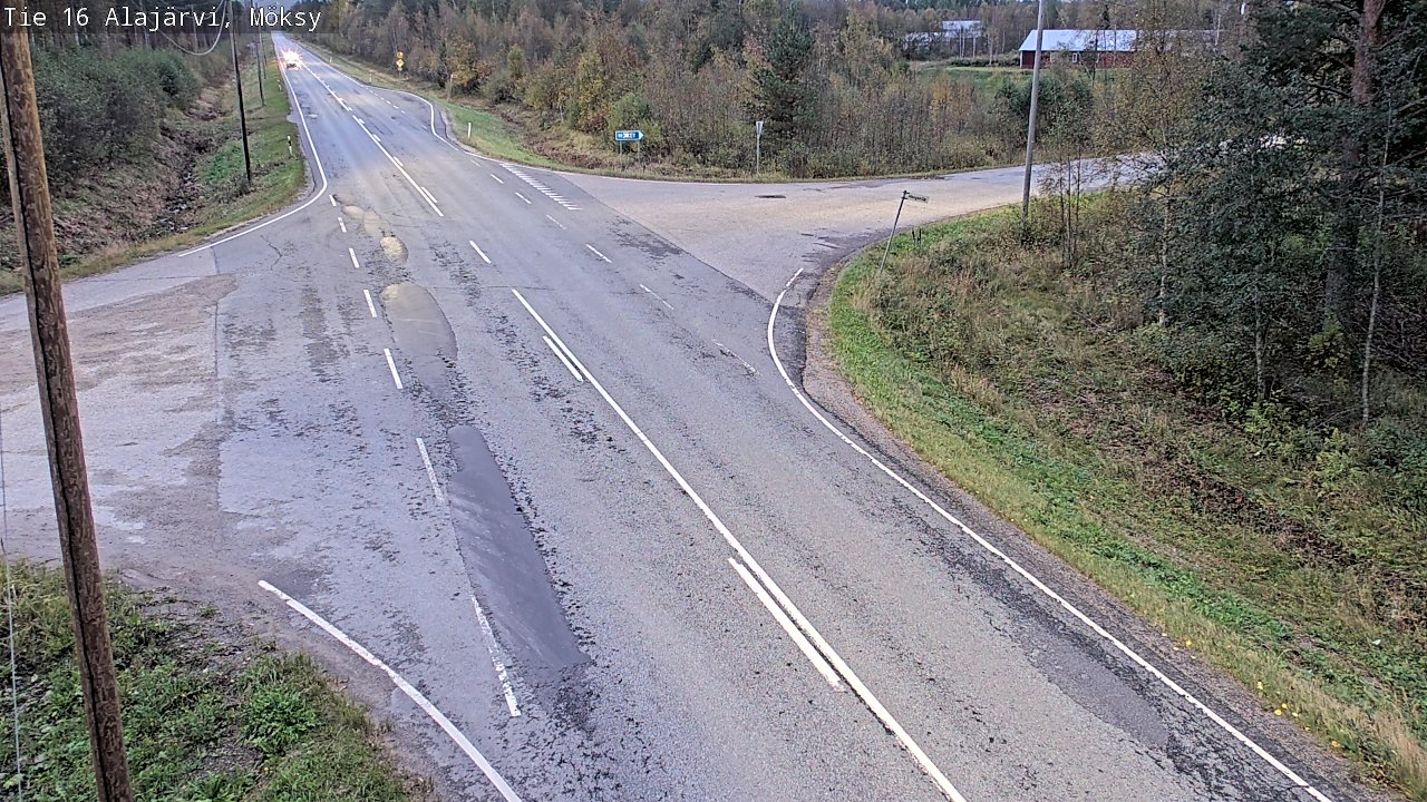 Weather Camera Image Väg 16 Alajärvi, Möksy, Alajärvi, Etelä-Pohjanmaa