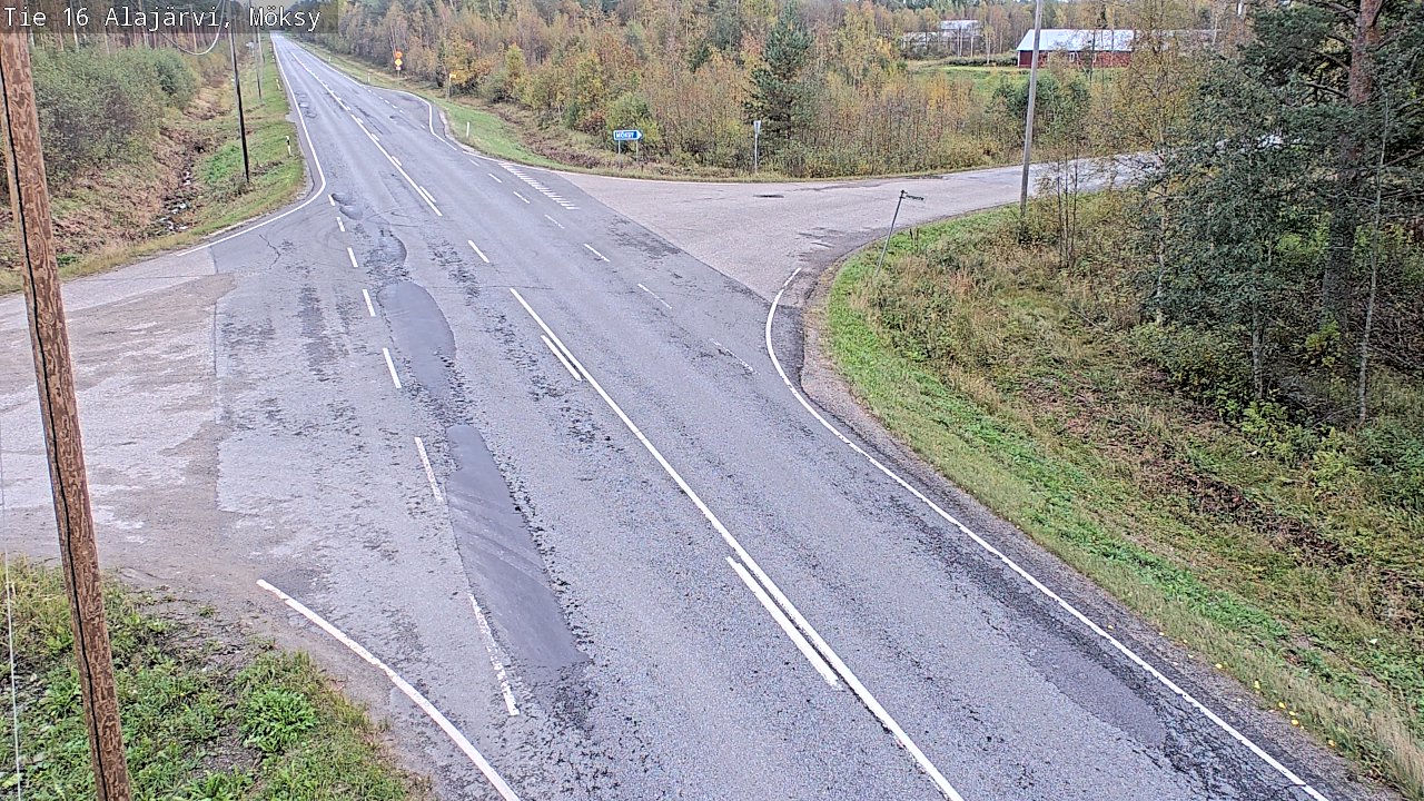 Weather Camera Image Väg 16 Alajärvi, Möksy, Alajärvi, Etelä-Pohjanmaa