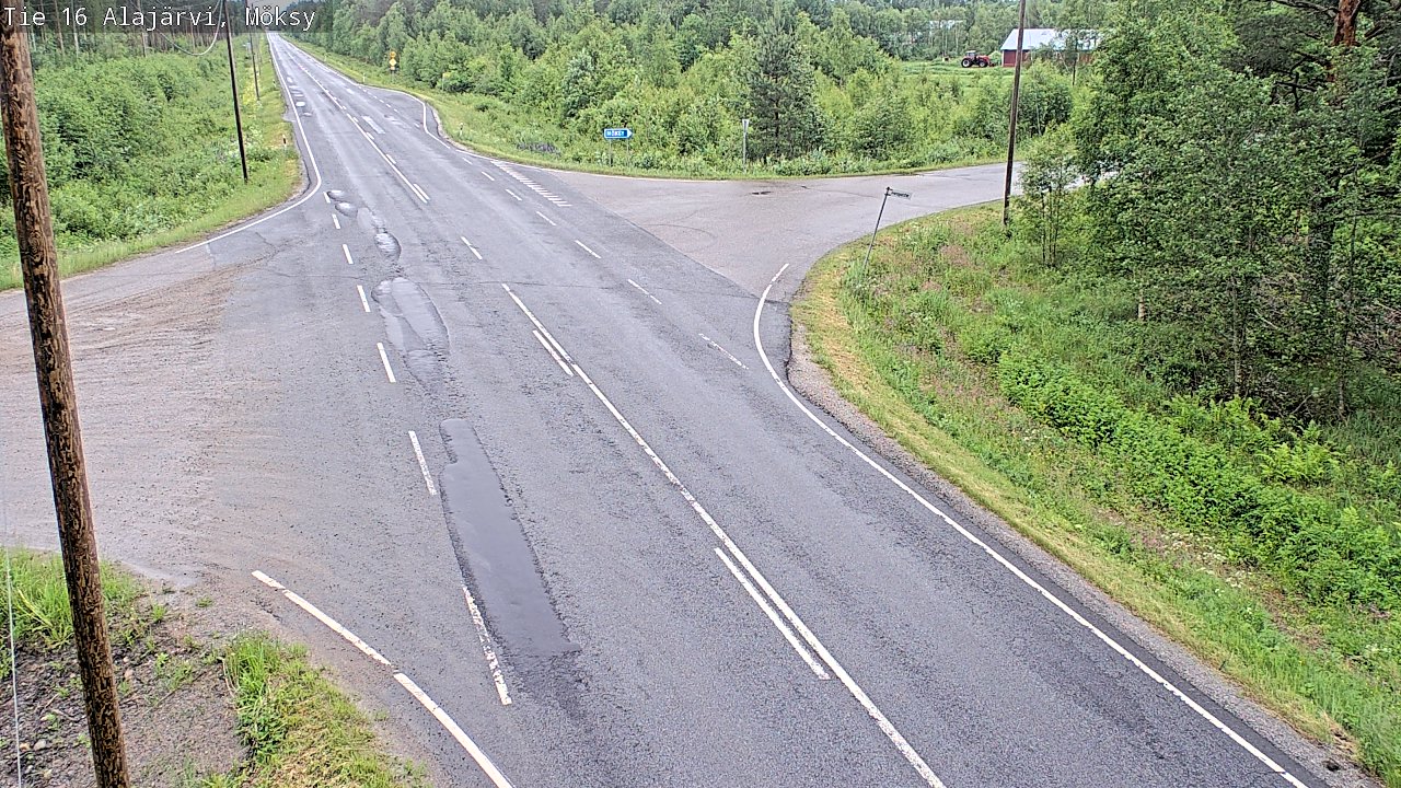 Weather Camera Image Väg 16 Alajärvi, Möksy, Alajärvi, Etelä-Pohjanmaa