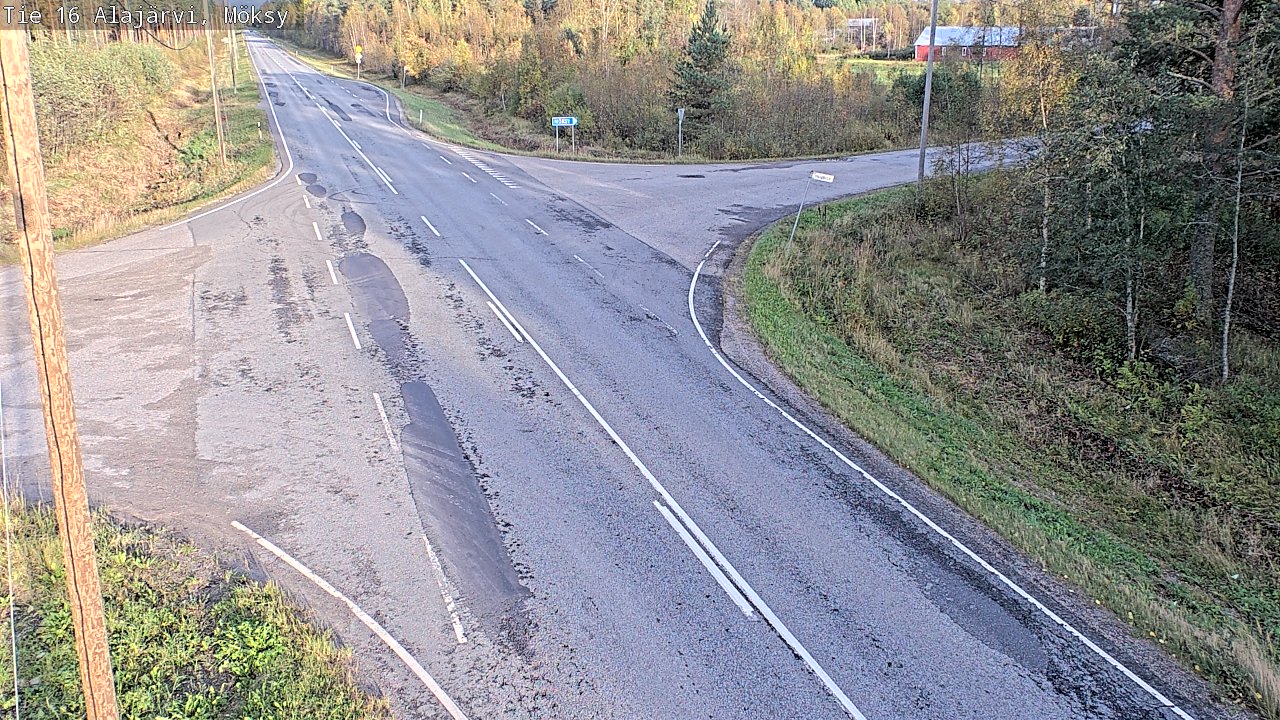 Weather Camera Image Väg 16 Alajärvi, Möksy, Alajärvi, Etelä-Pohjanmaa