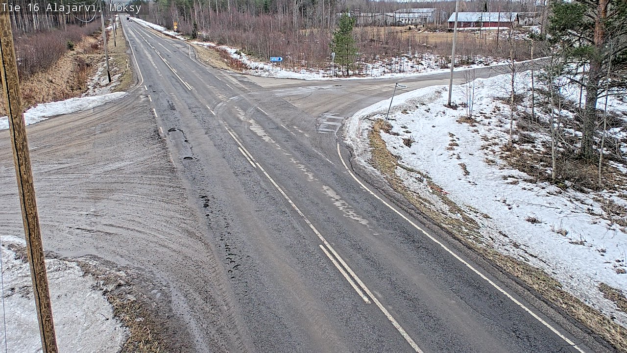 Weather Camera Image Väg 16 Alajärvi, Möksy, Alajärvi, Etelä-Pohjanmaa