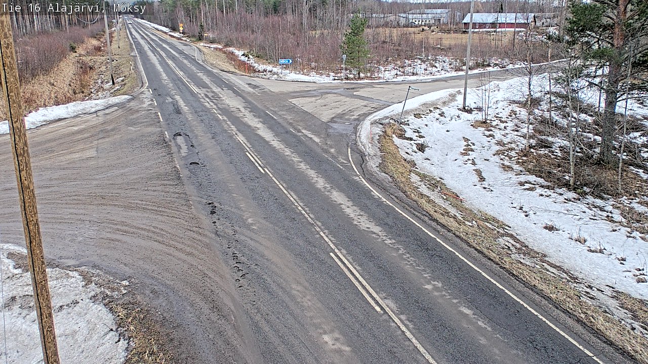Weather Camera Image Road 16 Alajärvi, Möksy, Alajärvi, Etelä-Pohjanmaa