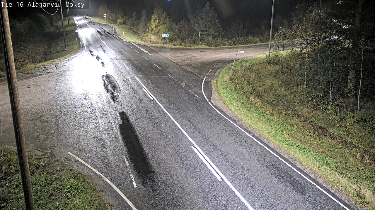 Weather Camera Image Väg 16 Alajärvi, Möksy, Alajärvi, Etelä-Pohjanmaa