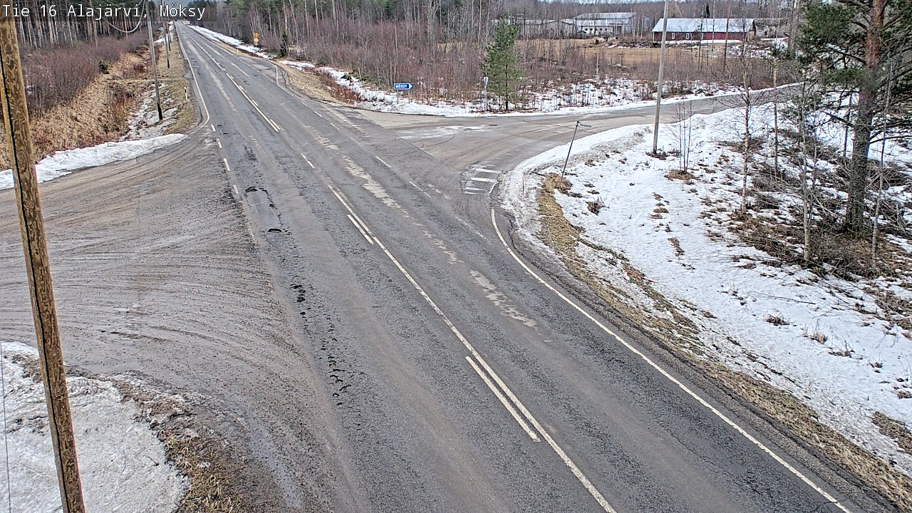 Weather Camera Image Väg 16 Alajärvi, Möksy, Alajärvi, Etelä-Pohjanmaa