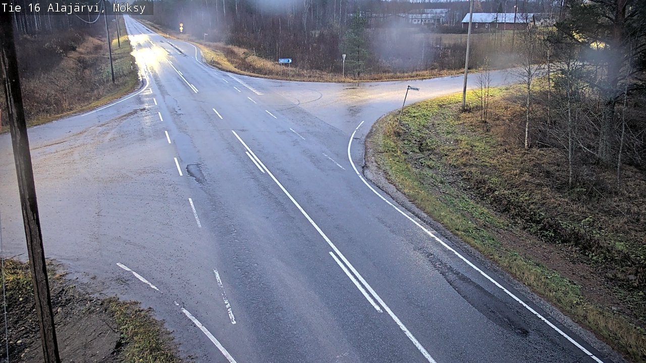 Weather Camera Image Väg 16 Alajärvi, Möksy, Alajärvi, Etelä-Pohjanmaa