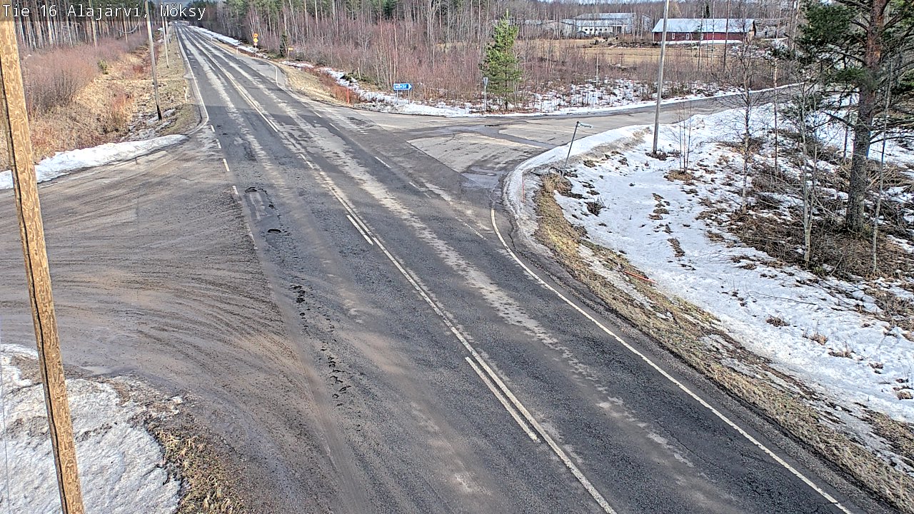 Weather Camera Image Road 16 Alajärvi, Möksy, Alajärvi, Etelä-Pohjanmaa