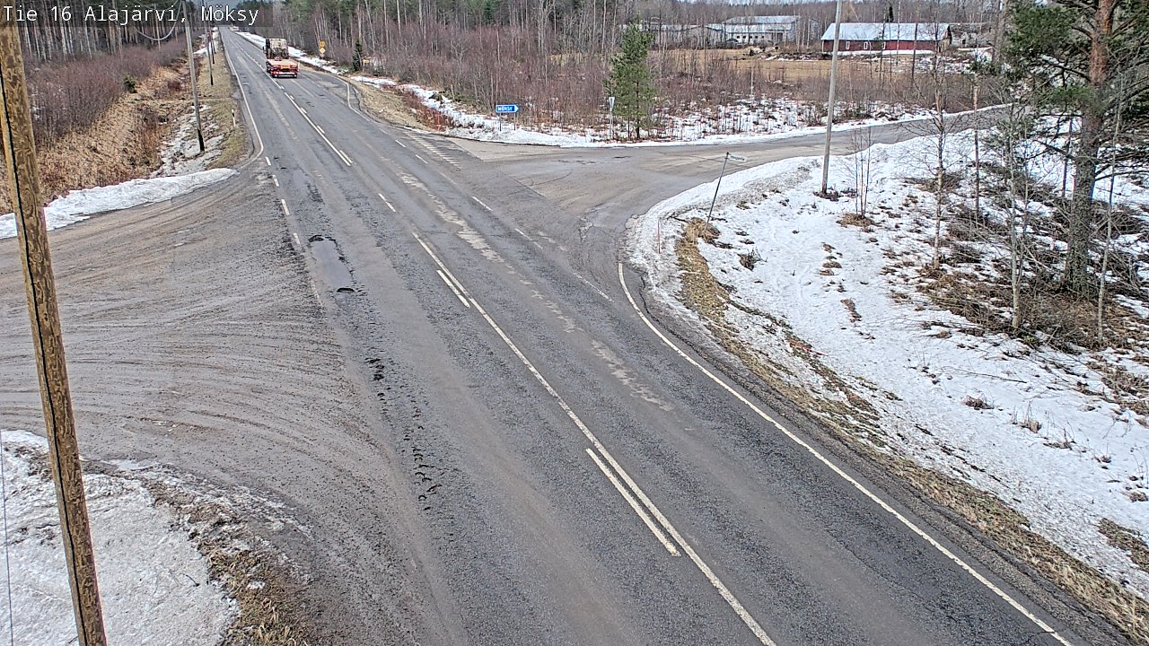 Weather Camera Image Road 16 Alajärvi, Möksy, Alajärvi, Etelä-Pohjanmaa