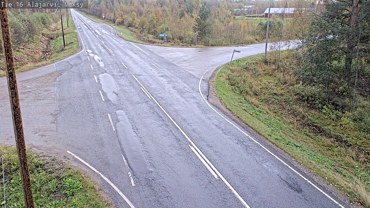 Weather Camera Image Väg 16 Alajärvi, Möksy, Alajärvi, Etelä-Pohjanmaa