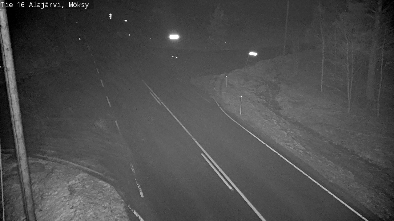 Weather Camera Image Road 16 Alajärvi, Möksy, Alajärvi, Etelä-Pohjanmaa