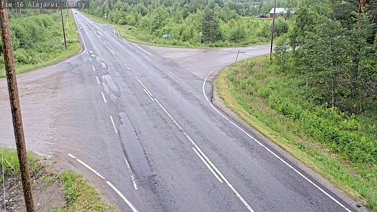 Weather Camera Image Väg 16 Alajärvi, Möksy, Alajärvi, Etelä-Pohjanmaa