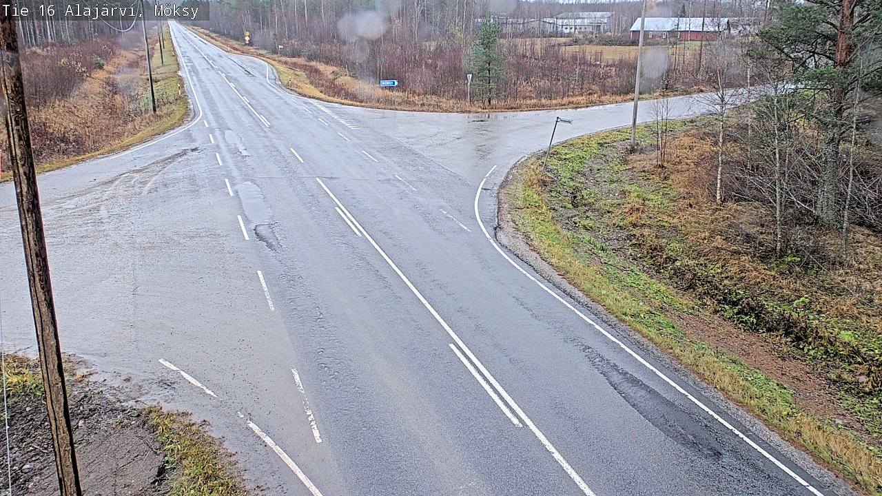 Weather Camera Image Väg 16 Alajärvi, Möksy, Alajärvi, Etelä-Pohjanmaa