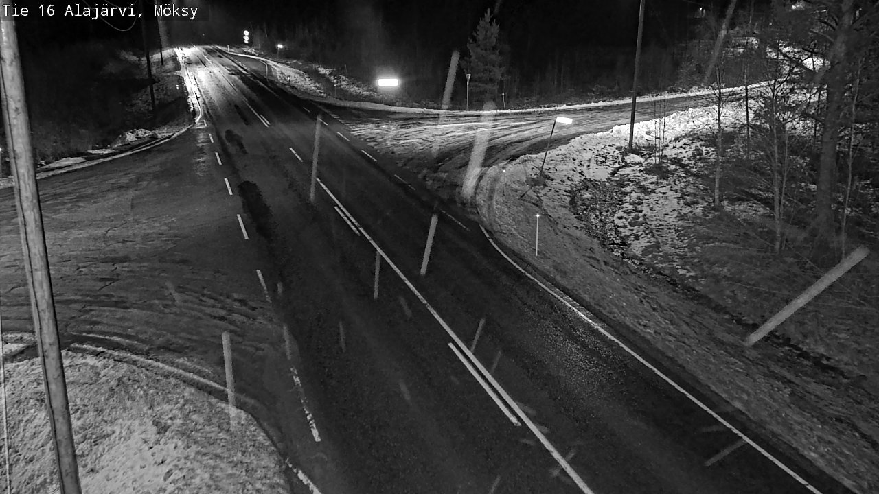 Weather Camera Image Road 16 Alajärvi, Möksy, Alajärvi, Etelä-Pohjanmaa