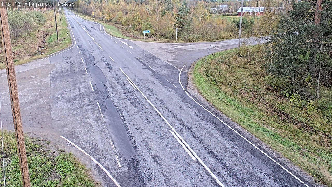 Weather Camera Image Väg 16 Alajärvi, Möksy, Alajärvi, Etelä-Pohjanmaa