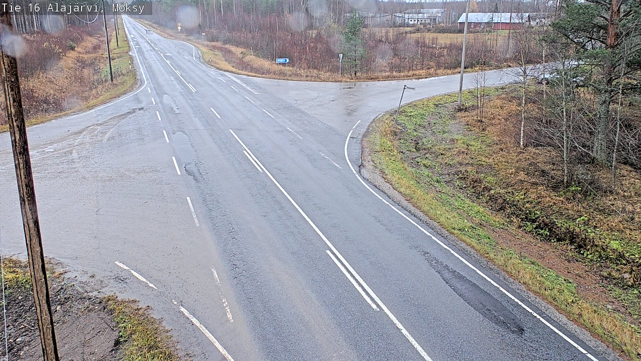 Weather Camera Image Väg 16 Alajärvi, Möksy, Alajärvi, Etelä-Pohjanmaa