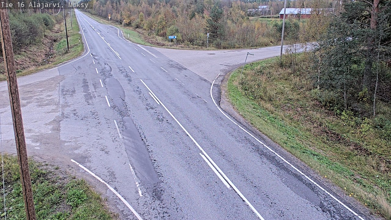 Weather Camera Image Väg 16 Alajärvi, Möksy, Alajärvi, Etelä-Pohjanmaa