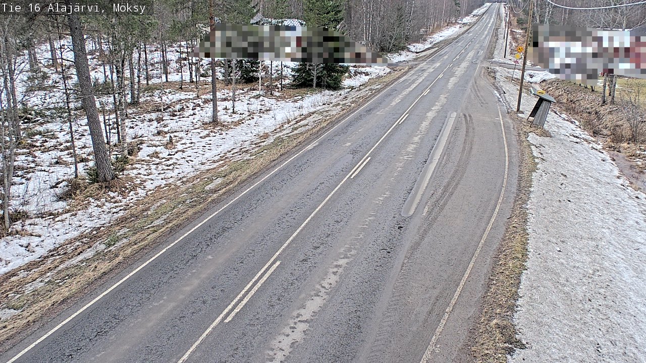 Weather Camera Image Väg 16 Alajärvi, Möksy, Alajärvi, Etelä-Pohjanmaa