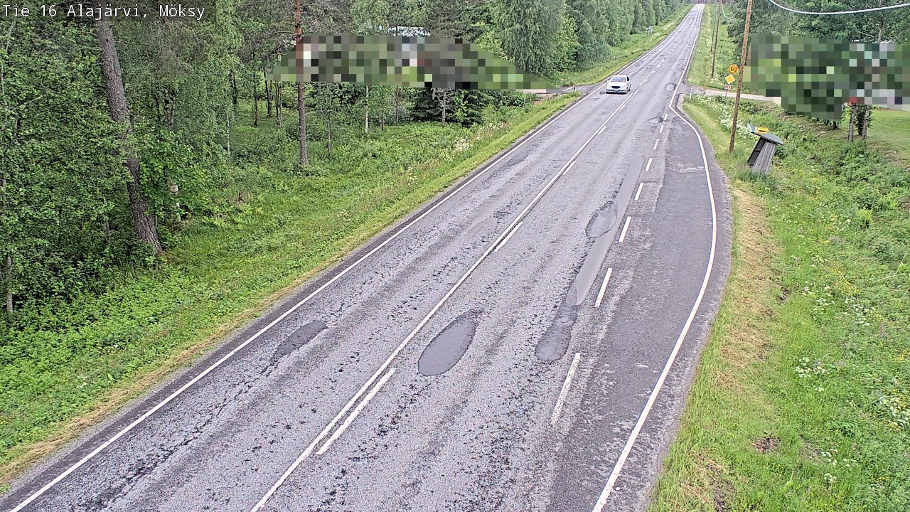 Weather Camera Image Väg 16 Alajärvi, Möksy, Alajärvi, Etelä-Pohjanmaa