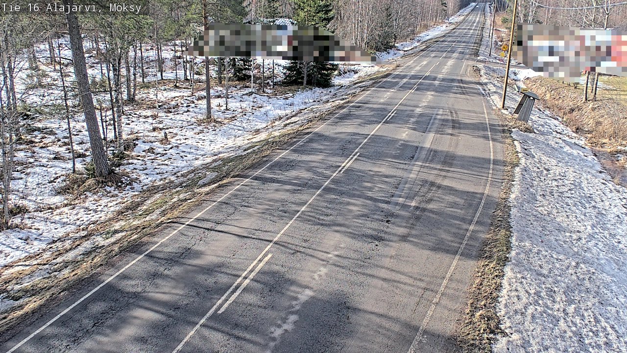 Weather Camera Image Road 16 Alajärvi, Möksy, Alajärvi, Etelä-Pohjanmaa