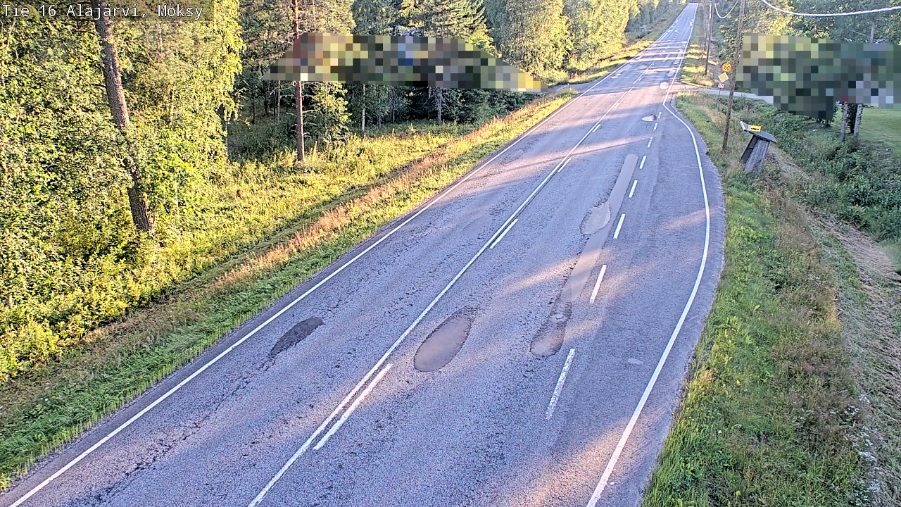 Weather Camera Image Road 16 Alajärvi, Möksy, Alajärvi, Etelä-Pohjanmaa