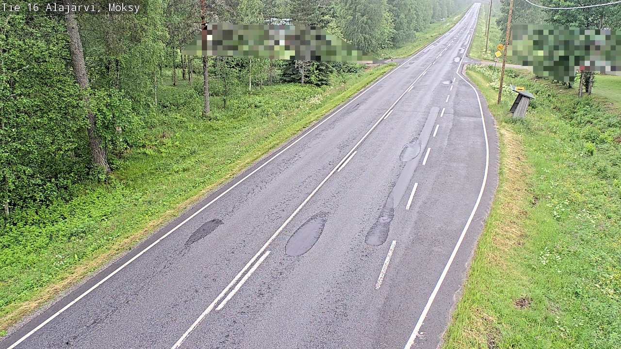 Weather Camera Image Väg 16 Alajärvi, Möksy, Alajärvi, Etelä-Pohjanmaa