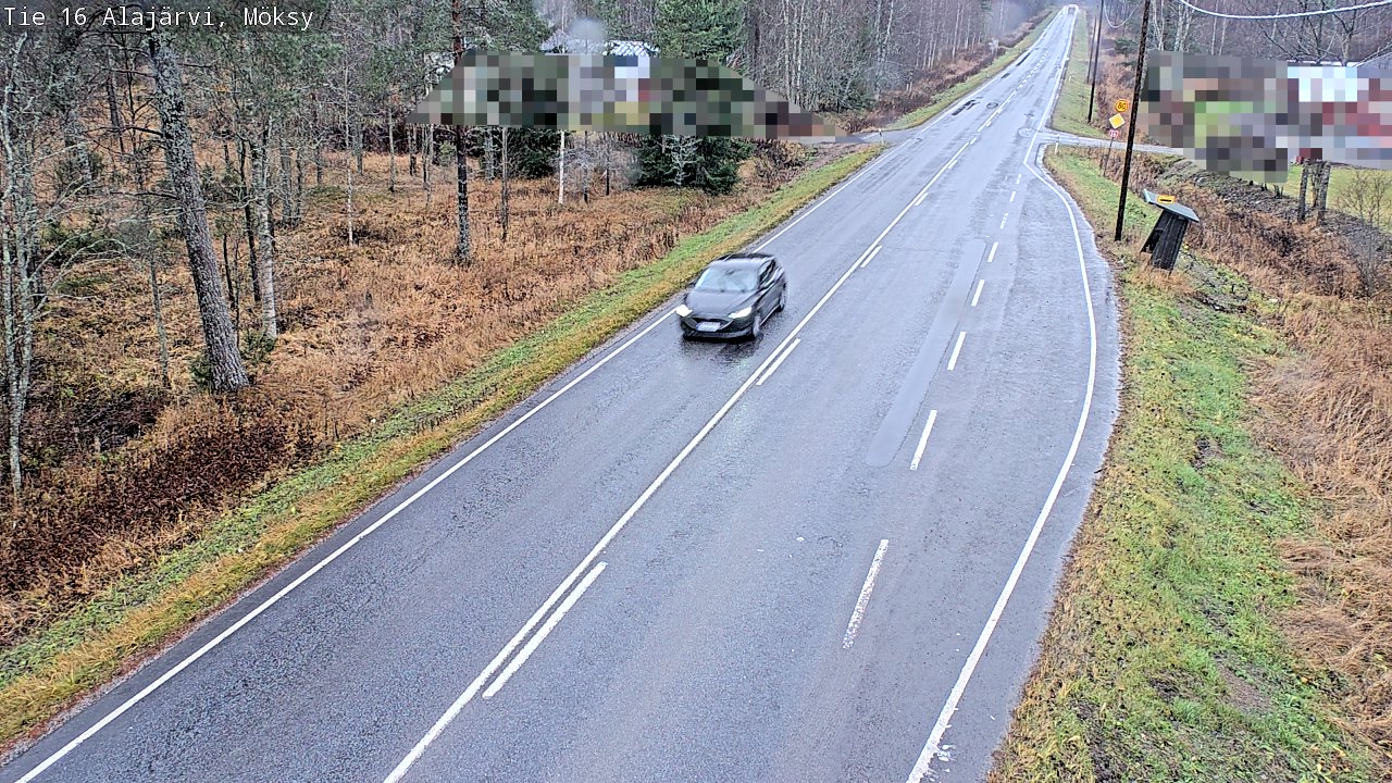 Weather Camera Image Väg 16 Alajärvi, Möksy, Alajärvi, Etelä-Pohjanmaa