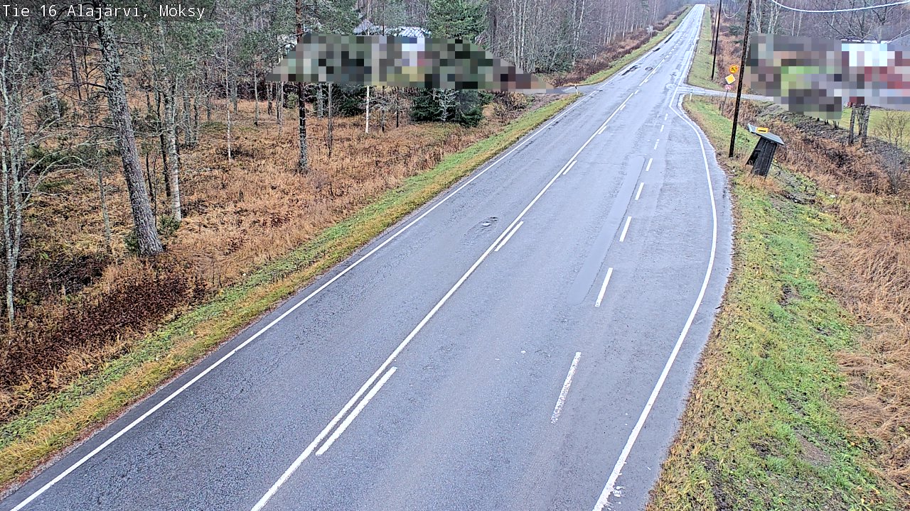 Weather Camera Image Väg 16 Alajärvi, Möksy, Alajärvi, Etelä-Pohjanmaa