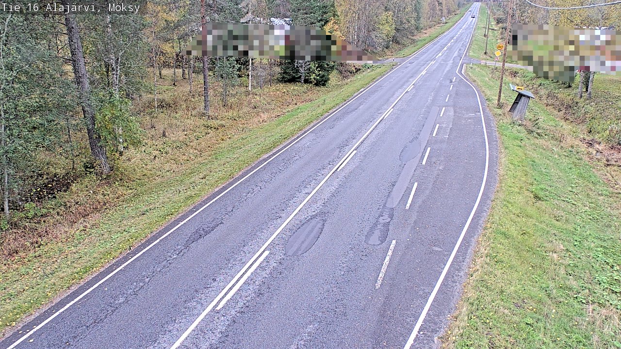 Weather Camera Image Road 16 Alajärvi, Möksy, Alajärvi, Etelä-Pohjanmaa