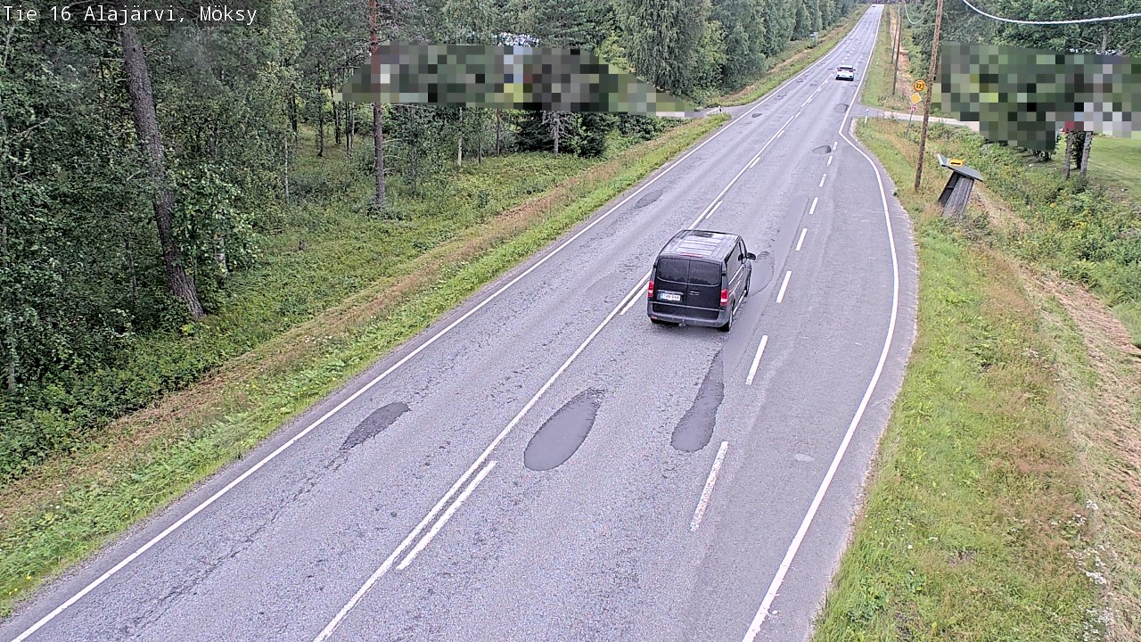 Weather Camera Image Road 16 Alajärvi, Möksy, Alajärvi, Etelä-Pohjanmaa
