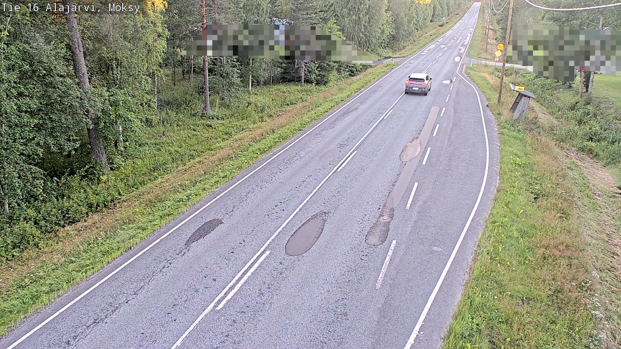Weather Camera Image Road 16 Alajärvi, Möksy, Alajärvi, Etelä-Pohjanmaa