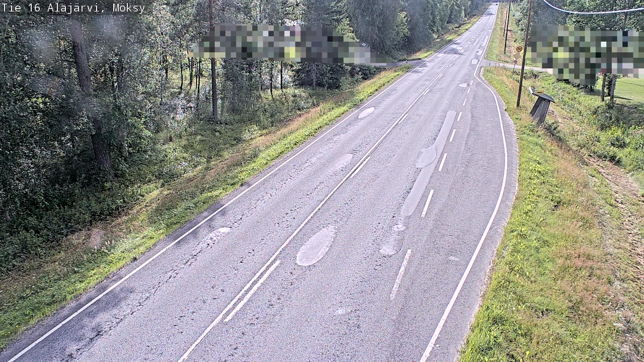 Weather Camera Image Road 16 Alajärvi, Möksy, Alajärvi, Etelä-Pohjanmaa