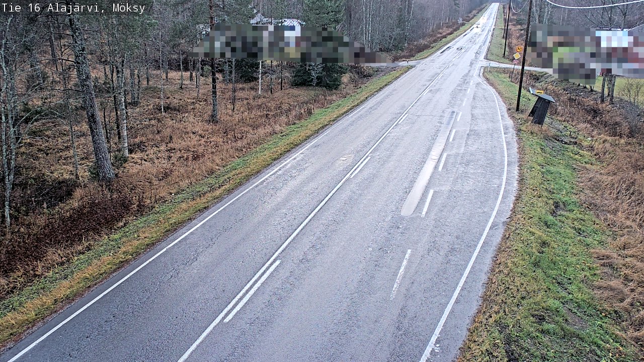 Weather Camera Image Väg 16 Alajärvi, Möksy, Alajärvi, Etelä-Pohjanmaa