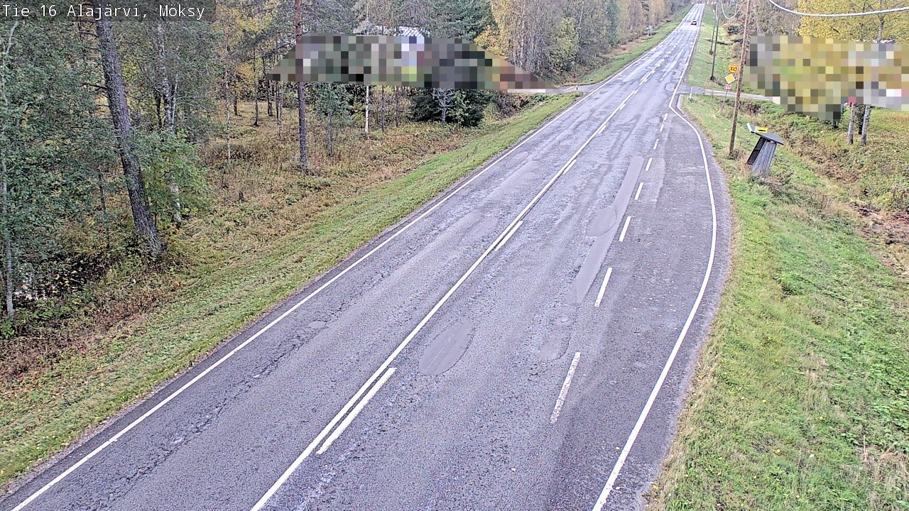 Weather Camera Image Road 16 Alajärvi, Möksy, Alajärvi, Etelä-Pohjanmaa