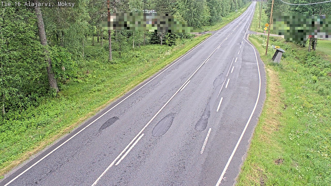 Weather Camera Image Road 16 Alajärvi, Möksy, Alajärvi, Etelä-Pohjanmaa